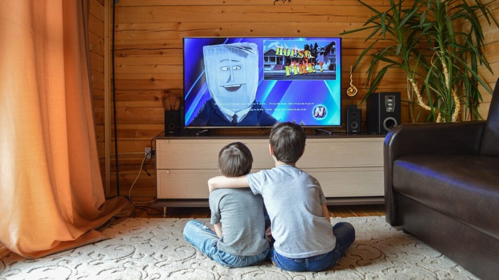 Kids Watching Smart TV