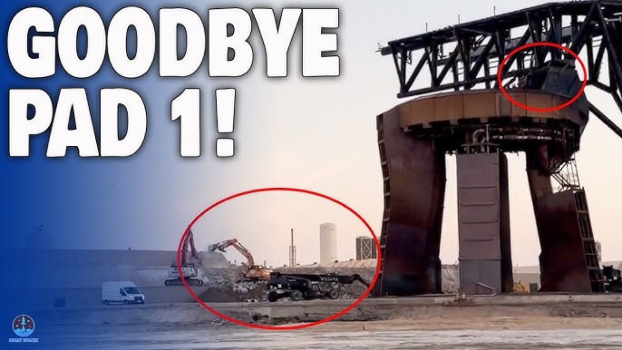SpaceX Ramps Up Pad 1 Demolition after Starship V2 End! Ready to Catch Ship Early 2026