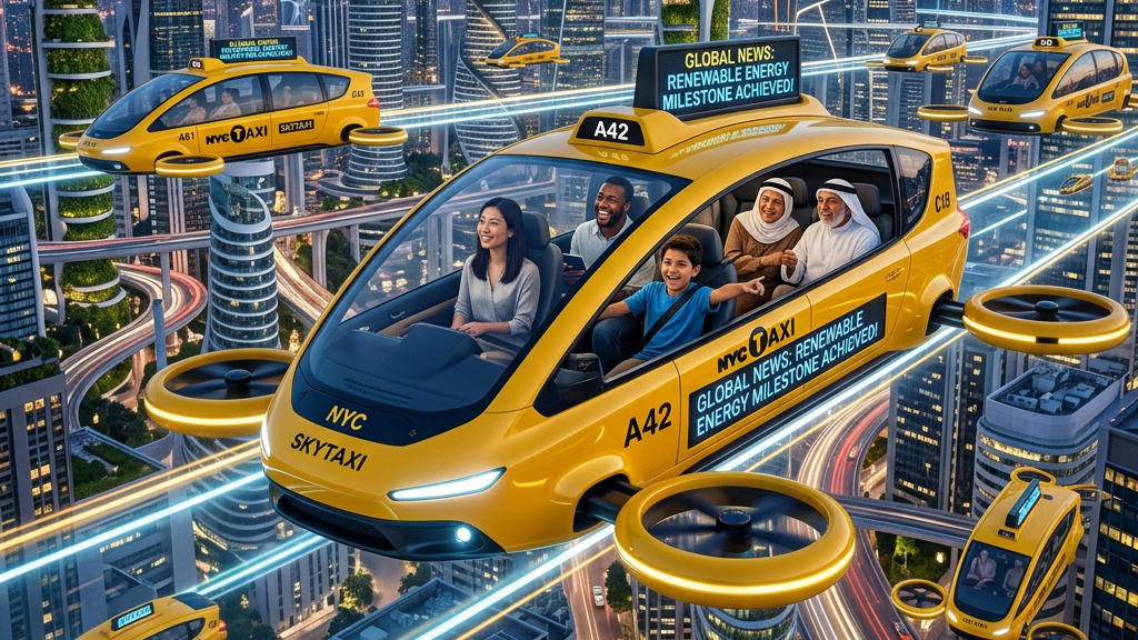 Elon Musk's First Prototype of Flying Tesla Robotaxi "SkyCab" Shocked the Industry